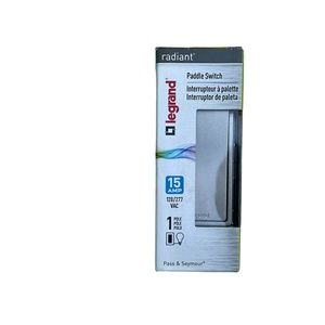 Legrand Radiant 15 Amp Rocker Wall Switch Decorator Light, White, 3-Way